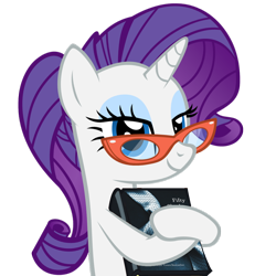 Size: 1024x1024 | Tagged: safe, artist:muddyfudger, artist:zacatron94, edit, character:rarity, species:pony, species:unicorn, adorkable, alternate hairstyle, bedroom eyes, book, cute, dork, egghead, female, fifty shades of grey, glasses, mare, meme, nerd pony, parody, ponytail, solo