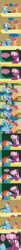 Size: 825x9898 | Tagged: safe, artist:frist44, character:cheerilee, character:rainbow dash, character:scootaloo, species:pegasus, species:pony, :t, blushing, cheerilee-s-chalkboard, comic, cute, dialogue, floppy ears, fluffy, laughing, scootacurse, scrunchy face, sitting, smiling, snickering, speech bubble, stool, tumblr, waving, wide eyes