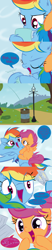 Size: 822x3948 | Tagged: safe, artist:frist44, character:rainbow dash, character:scootaloo, species:pegasus, species:pony, cheerilee-s-chalkboard, comic, crumpled, cute, cutealoo, dashabetes, dialogue, excited, fluffy, flying, happy, lamppost, note, park, patreon, scootacurse, speech bubble, ticket, tickets, trash can, tumblr