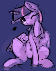 Size: 1280x1629 | Tagged: safe, artist:hobbes-maxwell, character:twilight sparkle, character:twilight sparkle (alicorn), species:alicorn, species:pony, belly button, female, mare, sketch, solo
