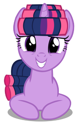 Size: 5000x7833 | Tagged: safe, artist:dashiesparkle, character:twilight sparkle, character:twilight sparkle (unicorn), species:pony, species:unicorn, episode:look before you sleep, g4, my little pony: friendship is magic, absurd resolution, female, hair curlers, simple background, solo, transparent background, vector