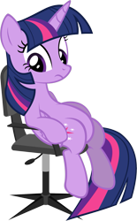 Size: 1001x1619 | Tagged: safe, artist:zacatron94, character:twilight sparkle, character:twilight sparkle (alicorn), species:alicorn, species:pony, chair, female, mare, simple background, sitting, sitting lyra, solo, transparent background, vector