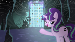 Size: 1400x788 | Tagged: safe, artist:pixelkitties, character:starlight glimmer, episode:the cutie map, g4, my little pony: friendship is magic, 8 ball, crossover, cutie mark vault, equal cutie mark, female, pokéball, pokémon, solo