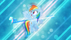 Size: 3840x2160 | Tagged: safe, artist:game-beatx14, artist:kysss90, artist:parclytaxel, character:rainbow dash, cutie mark, female, flying, smiling, solo, too big for derpibooru, vector, wallpaper