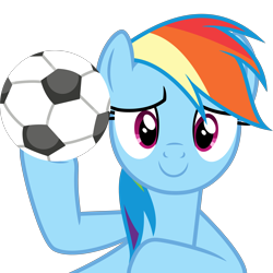 Size: 4000x4000 | Tagged: safe, artist:dashiesparkle, character:rainbow dash, episode:testing testing 1-2-3, g4, my little pony: friendship is magic, absurd resolution, female, hoofball, simple background, solo, svg, transparent background, vector