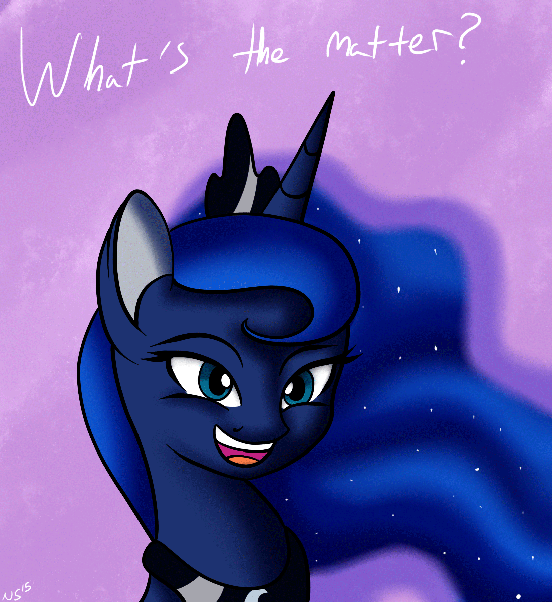 Size: 1100x1200 | Tagged: safe, artist:novaspark, character:nightmare moon, character:princess luna, animated, duality, female, non-looping gif