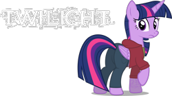 Size: 3948x2216 | Tagged: safe, artist:zacatron94, character:twilight sparkle, character:twilight sparkle (alicorn), species:alicorn, species:pony, clothing, crossover, daylight, female, high res, looking back, mare, solo