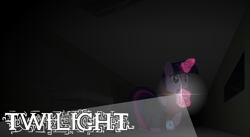 Size: 4769x2613 | Tagged: safe, artist:zacatron94, character:twilight sparkle, character:twilight sparkle (alicorn), species:alicorn, species:pony, clothing, corridor, crossover, dark, daylight, female, looking back, magic, mare, solo
