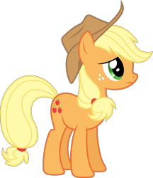 Size: 5076x5883 | Tagged: safe, artist:djdavid98, artist:uxyd, character:applejack, species:pony, episode:bridle gossip, g4, my little pony: friendship is magic, absurd resolution, female, simple background, solo, transparent background, vector