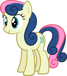 Size: 1562x1762 | Tagged: safe, artist:zacatron94, character:bon bon, character:sweetie drops, species:earth pony, species:pony, female, simple background, smiling, solo, transparent background, vector
