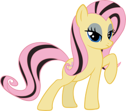 Size: 6000x5281 | Tagged: safe, artist:slb94, character:fluttershy, absurd resolution, emo, emoshy, eyeshadow, frown, simple background, transparent background, unamused, vector
