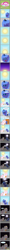 Size: 586x14745 | Tagged: safe, artist:zacatron94, character:princess celestia, character:princess luna, cewestia, comic, cute, day, equestria's stories, filly, looney tunes, merrie melodies, moon work, night, pink-mane celestia, pointy ponies, s1 luna, sun work, woona