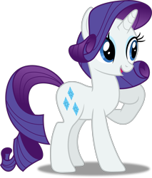 Size: 4255x5000 | Tagged: safe, artist:dashiesparkle, character:rarity, ponyscape, episode:bats!, g4, my little pony: friendship is magic, absurd resolution, female, open mouth, raised hoof, simple background, solo, transparent background, vector