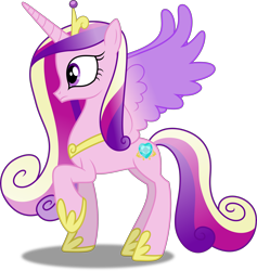 Size: 4746x5000 | Tagged: safe, artist:dashiesparkle, character:princess cadance, episode:princess spike, g4, my little pony: friendship is magic, absurd resolution, female, raised hoof, simple background, solo, spread wings, transparent background, vector, wings