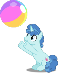 Size: 3986x5000 | Tagged: safe, artist:dashiesparkle, character:party favor, episode:the cutie map, g4, my little pony: friendship is magic, .svg available, absurd resolution, ball, beach ball, cute, favorbetes, male, simple background, sitting, solo, transparent background, vector