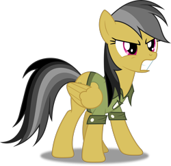Size: 3105x3000 | Tagged: safe, artist:dashiesparkle, artist:hawk9mm, character:daring do, ponyscape, episode:daring don't, g4, my little pony: friendship is magic, .svg available, angry, clothing, female, simple background, solo, transparent background, vector