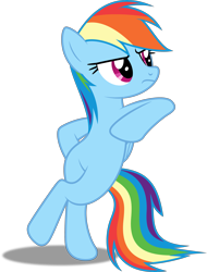 Size: 3037x4000 | Tagged: safe, artist:dashiesparkle, character:rainbow dash, species:pegasus, species:pony, ponyscape, episode:rarity investigates, g4, my little pony: friendship is magic, .svg available, absurd resolution, bipedal, crossed hooves, female, mare, simple background, solo, standing, transparent background, unamused, vector