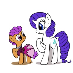 Size: 1200x1200 | Tagged: safe, artist:docwario, character:rarity, character:scootaloo, species:pegasus, species:pony