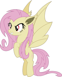 Size: 3233x4000 | Tagged: safe, artist:dashiesparkle, artist:masem, character:flutterbat, character:fluttershy, species:bat pony, species:pony, ponyscape, episode:do princesses dream of magic sheep?, .svg available, absurd resolution, female, simple background, solo, transparent background, vampire, vector