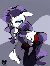 Size: 579x755 | Tagged: safe, artist:tohupo, character:rarity, species:pony, species:unicorn, clothing, female, mare, solo