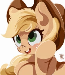 Size: 1162x1347 | Tagged: safe, artist:tohupo, character:applejack, species:earth pony, species:pony, female, mare, solo
