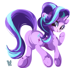 Size: 2796x2585 | Tagged: safe, artist:tohupo, character:starlight glimmer, species:pony, species:unicorn, butt, female, glimmer glutes, looking at you, mare, osp, plot, solo