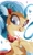 Size: 1185x1987 | Tagged: safe, artist:tohupo, character:princess skystar, species:seapony (g4), g4, my little pony: the movie (2017), bubble, female, freckles, jewelry, looking sideways, necklace, open mouth, seashell, seashell necklace, skyabetes, smiling, solo, water