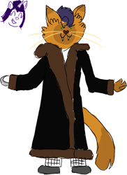 Size: 540x743 | Tagged: safe, artist:horsesplease, character:capper dapperpaws, character:rarity, species:abyssinian, species:anthro, ship:capperity, anck-su-namun, candyman, clothing, coat, cosplay, costume, crossover, female, horror, horror movies, male, shipping, straight, the mummy