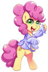 Size: 5256x7900 | Tagged: safe, artist:autumn rush, character:li'l cheese, species:earth pony, species:pony, episode:the last problem, g4, my little pony: friendship is magic, bipedal, clothing, colt, digital art, male, pink hair, rearing, simple background, solo, transparent background
