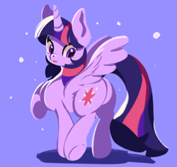 Size: 2130x2002 | Tagged: safe, artist:tohupo, character:twilight sparkle, character:twilight sparkle (alicorn), species:alicorn, species:pony, cute, digital art, female, looking back, mare, solo, twiabetes