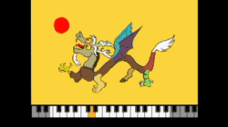 Size: 1088x608 | Tagged: safe, artist:horsesplease, edit, character:discord, species:draconequus, g4, animated, china, chinese dragon, flag, history, music, music video, musical instrument, piano, qing dynasty, sound, sound edit, webm