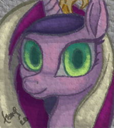 Size: 392x440 | Tagged: safe, artist:temp, character:princess cadance, character:queen chrysalis, species:alicorn, species:changeling, species:pony, g4, disguised changeling, fake cadance, solo