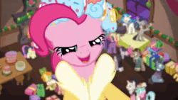 Size: 1920x1080 | Tagged: safe, screencap, character:pinkie pie, character:twilight sparkle, character:twilight sparkle (alicorn), species:alicorn, species:pony, episode:a hearth's warming tail, g4, my little pony: friendship is magic, animated, book, cute, glowing horn, pinkie voice, telekinesis, twiabetes, webm