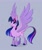 Size: 1000x1181 | Tagged: safe, artist:probablyfakeblonde, character:twilight sparkle, character:twilight sparkle (alicorn), species:alicorn, species:pony, g4, cloven hooves, coat markings, colored hooves, cute, eyebrows, eyebrows visible through hair, happy, hooves, leonine tail, looking up, open mouth, simple background, smiling, socks (coat marking), solo, spread wings, tail, twiabetes, wings