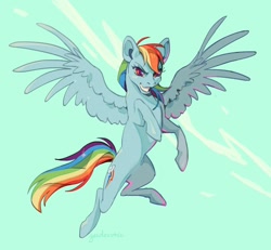 Size: 1266x1168 | Tagged: safe, artist:geedevotee, character:rainbow dash, species:pegasus, species:pony, g4, flying, solo