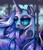 Size: 3552x4096 | Tagged: safe, artist:colochenni, character:nightmare moon, character:princess luna, species:alicorn, species:pony, g4, cracks, galaxy mane, helmet, solo