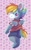 Size: 2539x4096 | Tagged: safe, artist:cutepencilcase, part of a set, character:rainbow dash, species:anthro, species:pegasus, species:pony, g4, looking back, plushie, shorts, simple background, solo, t-shirt, toy