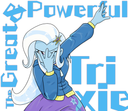 Size: 1280x1108 | Tagged: safe, artist:batipin, character:trixie, species:eqg human, g4, pose, simple background, text, transparent background