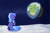 Size: 2500x1650 | Tagged: safe, artist:biocrine, character:princess luna, species:alicorn, species:pony, g4, banished to the moon, banishment, crying, planet, ponies in space, sitting, solo, space