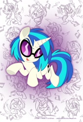 Size: 1000x1480 | Tagged: safe, artist:nanook123, character:dj pon-3, character:vinyl scratch, species:pony, species:unicorn, g4, solo