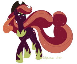 Size: 1920x1600 | Tagged: safe, artist:mythicvixen, character:applejack, character:nightmare applejack, species:earth pony, species:pony, g4, simple background, solo, transparent background