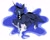 Size: 1200x960 | Tagged: safe, artist:moshpaws, character:princess luna, species:alicorn, species:pony, g4, clothing, crown, crying, eyeshadow, female, jewelry, makeup, mare, regalia, shoes, solo, sparkles, white background