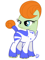 Size: 775x1024 | Tagged: safe, artist:lilmandarin, character:stella lashes, species:earth pony, species:pony, g4, background pony, digital art, simple background, solo, transparent background, vector