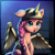 Size: 1024x1024 | Tagged: safe, artist:adagiostring, character:sunny starscout, species:earth pony, species:pony, g5, my little pony: a new generation, artificial wings, augmented, braid, chest fluff, confused, cute, female, foreshadowing, halftone, mare, mecha, mechanical wing, movie, my little pony, one ear down, open mouth, scene interpretation, signature, solo, wings