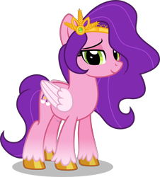 Size: 5000x5536 | Tagged: safe, artist:n0kkun, character:pipp petals, species:pegasus, species:pony, g5, adorapipp, coat markings, colored hooves, cute, digital art, female, g5 to g4, headband, hooves, lidded eyes, looking at you, mare, pipp wings, simple background, smiling, socks (coat marking), solo, three quarter view, transparent background, unshorn fetlocks, vector, wings