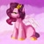 Size: 1200x1200 | Tagged: safe, artist:thieftea, character:pipp petals, species:pegasus, species:pony, g5, chest fluff, circlet, colored hooves, female, hooves, looking at you, mare, pipp wings, profile, sitting, solo
