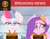 Size: 2048x1583 | Tagged: safe, artist:leadhooves, character:pipp petals, character:zipp storm, species:pegasus, species:pony, g5, my little pony: a new generation, breaking news, circlet, clothing, colored eyebrows, colored hooves, colored pupils, colored wings, duo, duo female, female, grumpy, hooves, mare, mugshot, multicolored wings, pipp wings, prison outfit, sad, text, unshorn fetlocks, wings, zbs