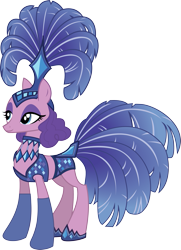 Size: 741x1024 | Tagged: safe, artist:nightdragon09, derpibooru original, character:sapphire sequins, species:earth pony, species:pony, episode:viva las pegasus, g4, my little pony: friendship is magic, background pony, digital art, show mares, showgirl, simple background, solo, transparent background, vector