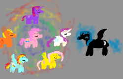 Size: 2452x1568 | Tagged: safe, artist:captainmario64, character:applejack, character:fluttershy, character:nightmare moon, character:pinkie pie, character:princess luna, character:rainbow dash, character:rarity, character:twilight sparkle, species:alicorn, species:earth pony, species:pegasus, species:pony, species:unicorn, episode:friendship is magic, g4, my little pony: friendship is magic, rainbow