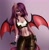 Size: 1972x2000 | Tagged: safe, alternate version, artist:yutakira92, oc, oc only, species:anthro, species:bat pony, species:pony, g4, belly, belly button, body painting, bra, breasts, cleavage, clothing, female, fingerless gloves, gloves, hair over one eye, looking at you, mare, pants, smiling, solo, spread wings, underwear, wings, ych result